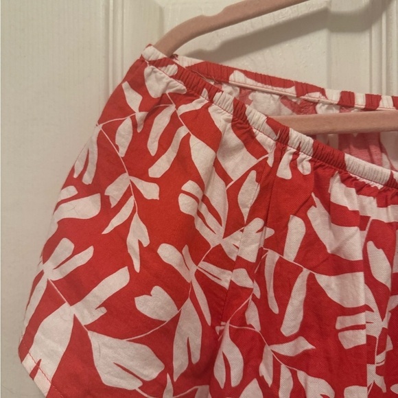 NWT 100%Cotton Coral and White Maxi Dress - Picture 2 of 8